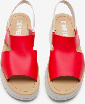 CAMPER Strap Sandals in Red