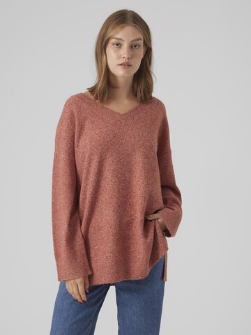 Pull-over 'DOFFY' VERO MODA en marron : devant