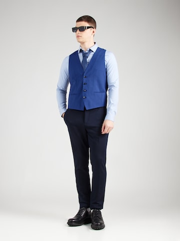 TOM TAILOR DENIM Slimfit Chino hlače | modra barva