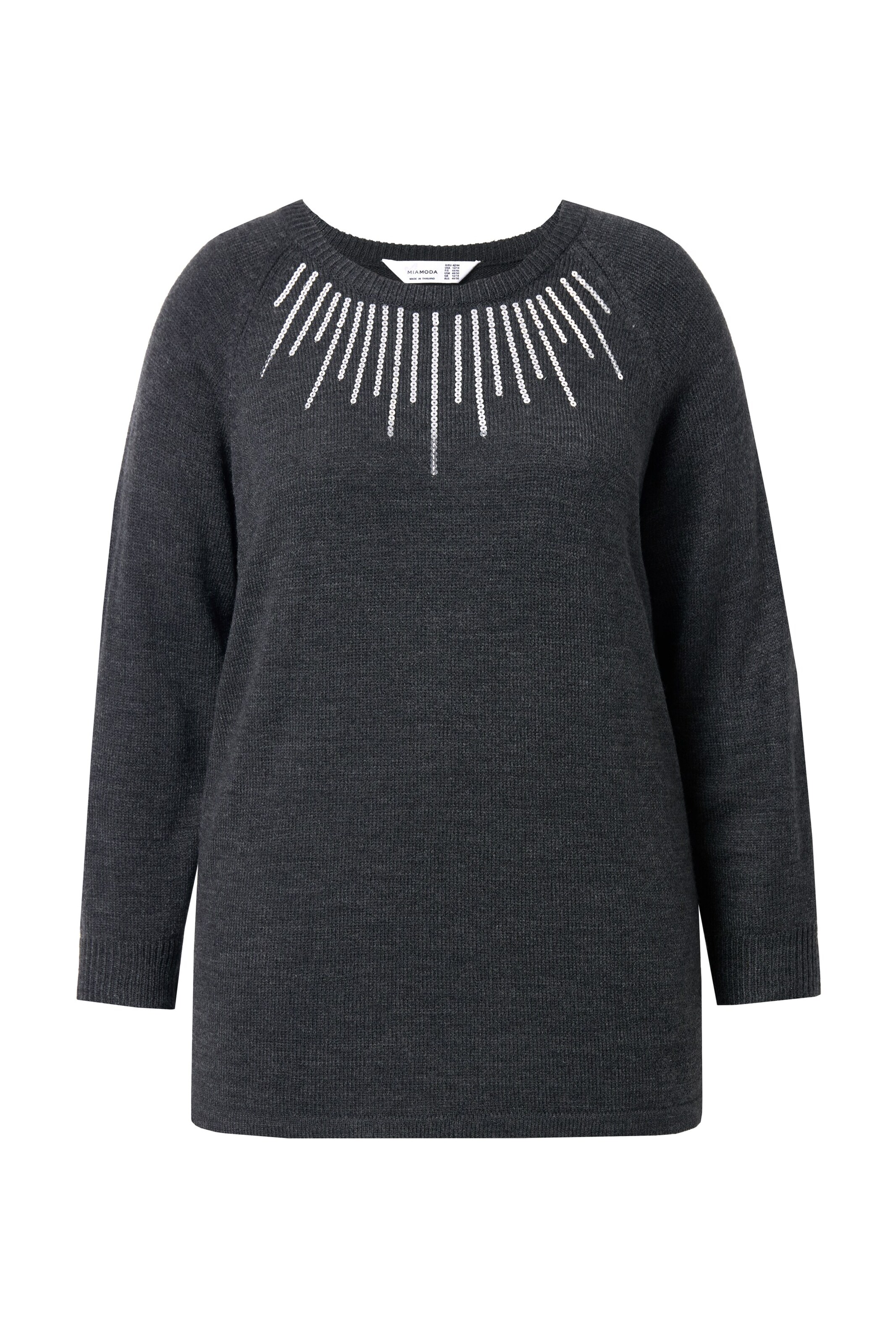 MIAMODA Trui in Grijs: voorkant