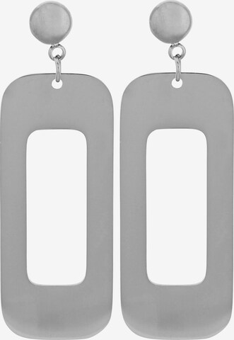 Akzent Earrings in Silver: front