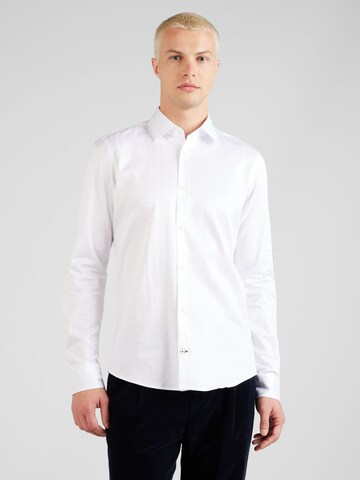 JOOP! - Ajuste estrecho Camisa de negocios 'Pit' en blanco: frente