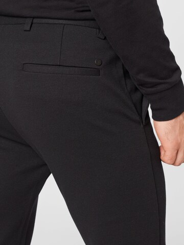 Coupe slim Pantalon chino 'Milano' Clean Cut Copenhagen en noir