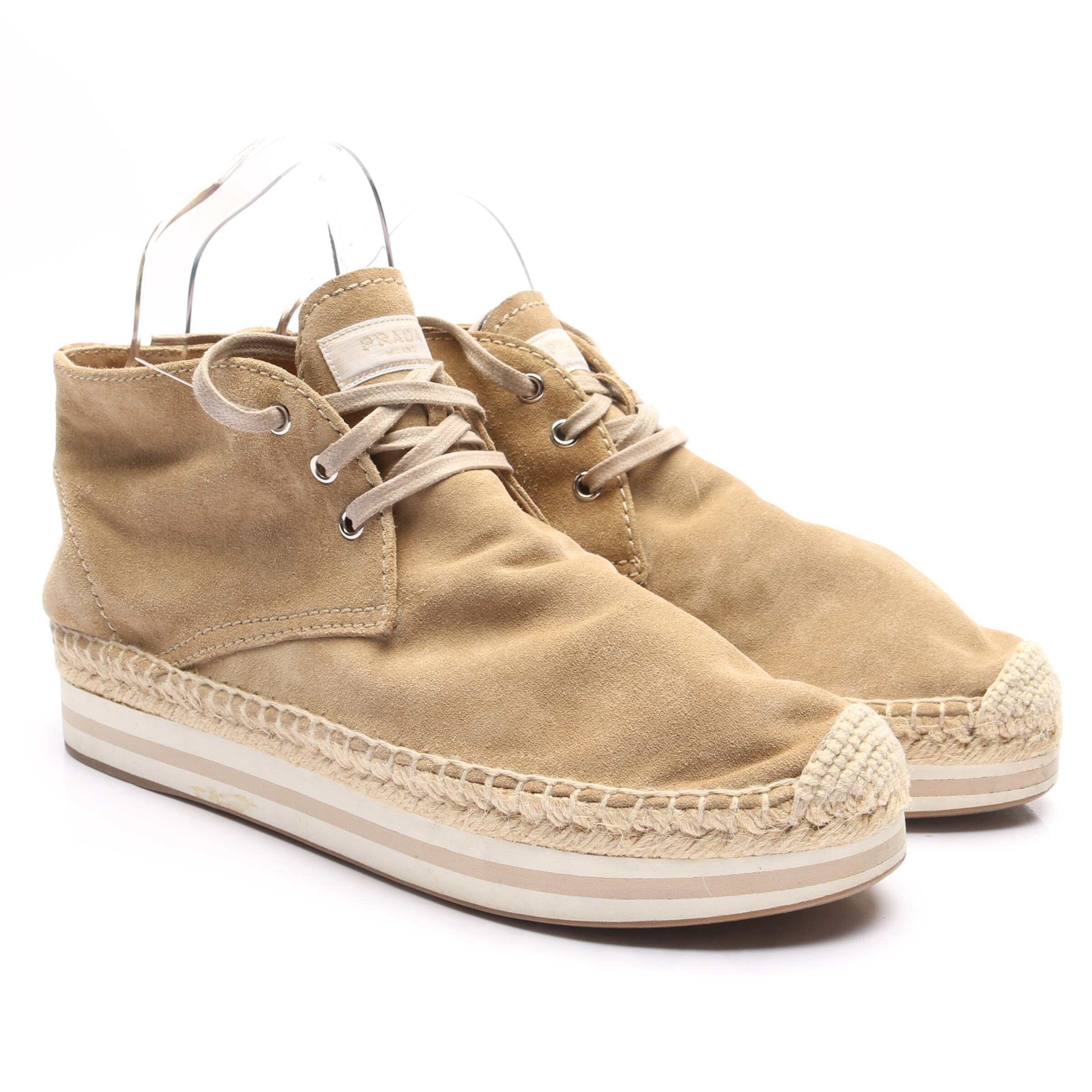 PRADA Halbschuhe 39,5 in Braun: Vorderseite