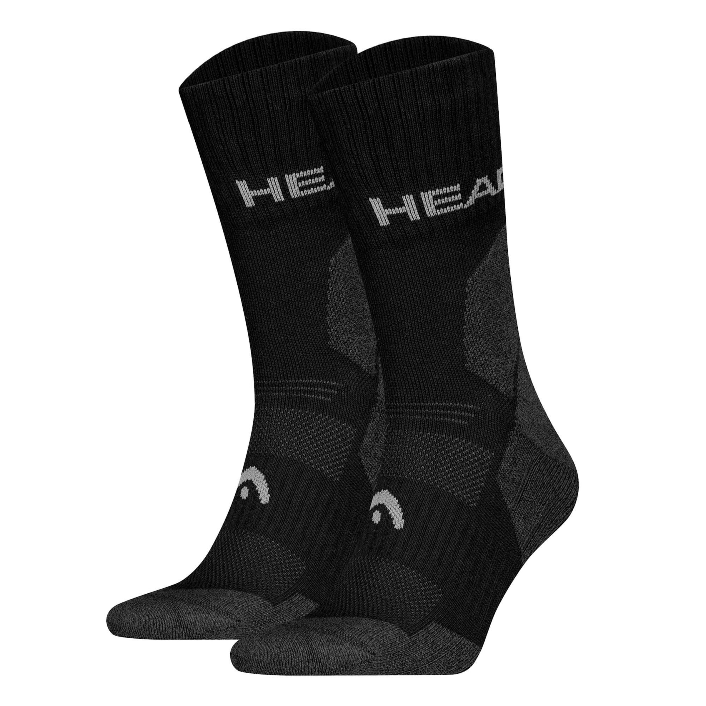 Calzino sportivo di HEAD in nero: frontale