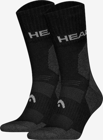 Chaussettes de sport HEAD en noir : devant