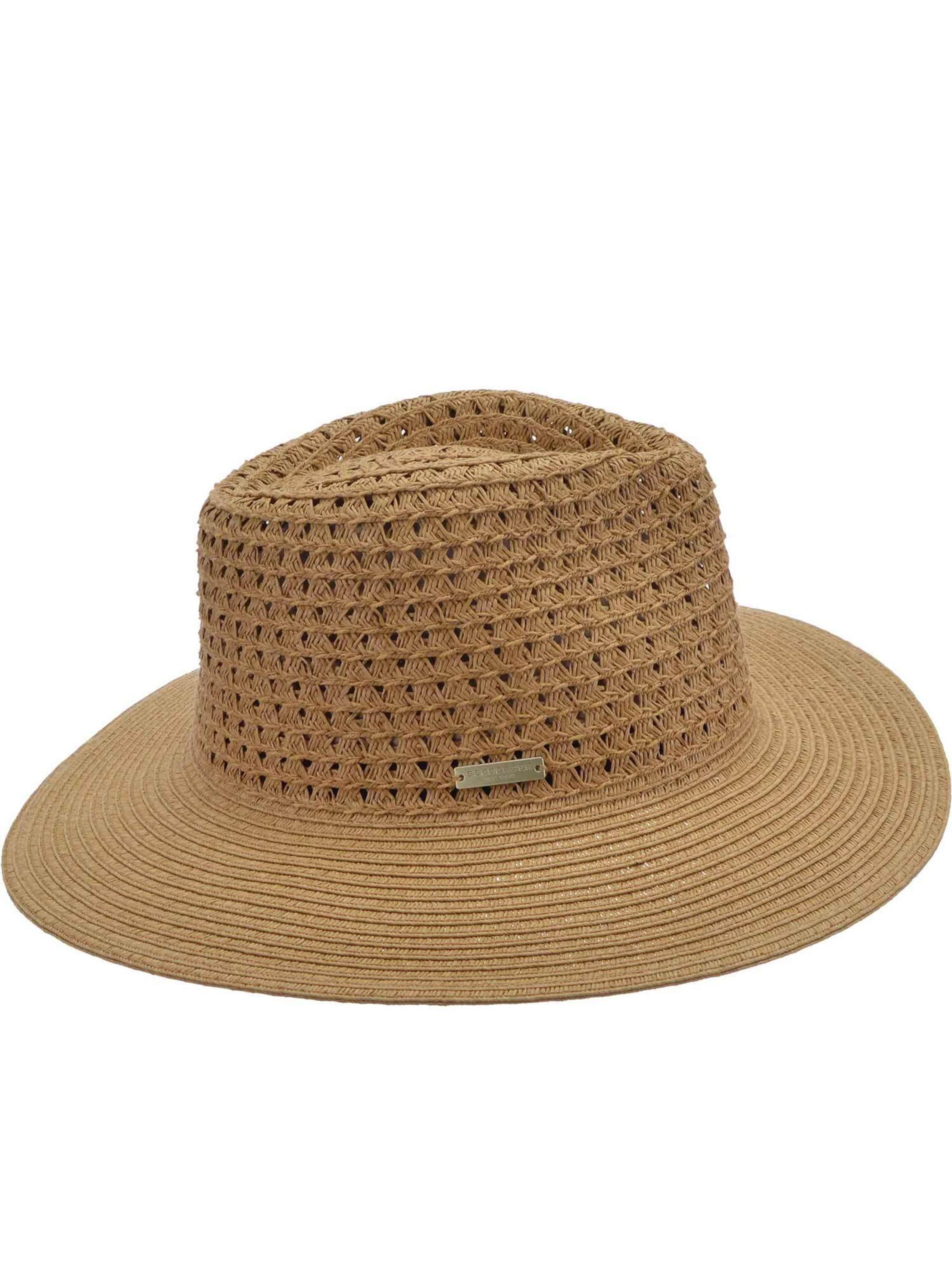 Seeberger Hat 'Hut' in Brown: front