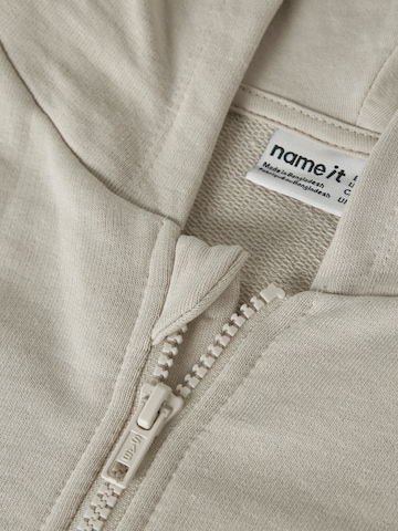 NAME IT Tepláková bunda 'NKFMILLE' - Sivá