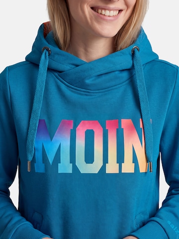 salzhaut Sweatshirt 'Sünn - Moin' in Blue: front