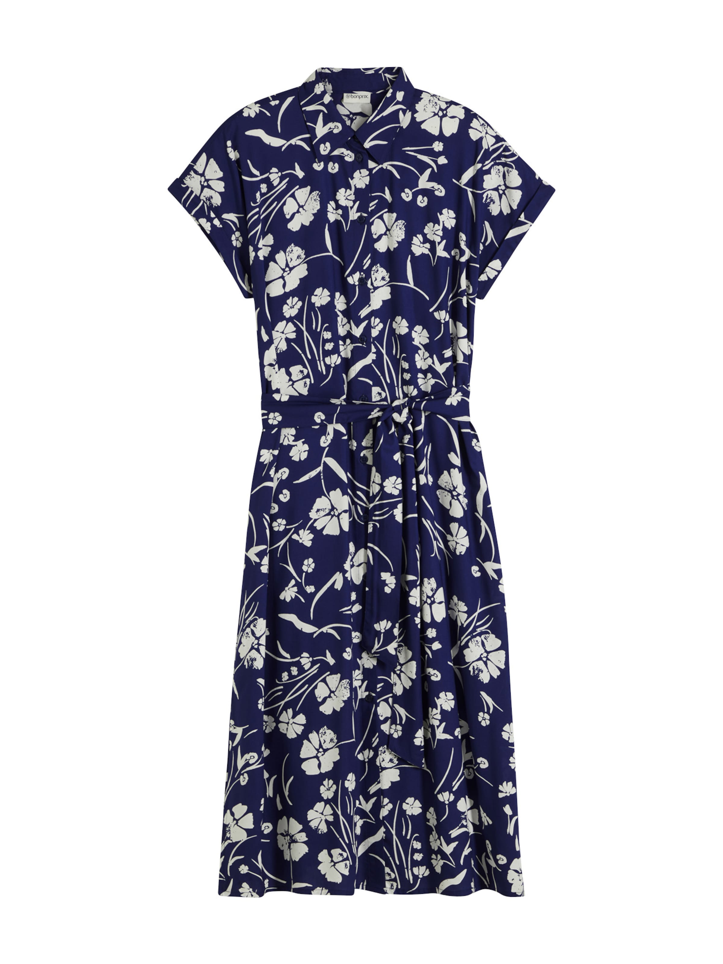 bonprix Blousejurk in Blauw: voorkant