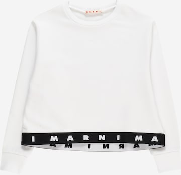 Sweat-shirt Marni en blanc : devant