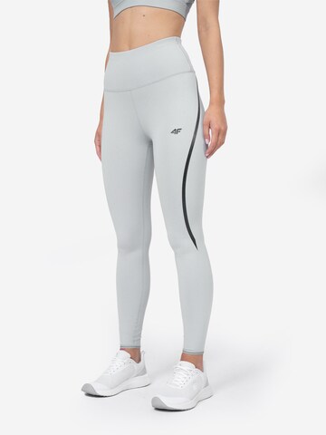 4F Skinny Fit Спортен панталон 'F049' в сиво