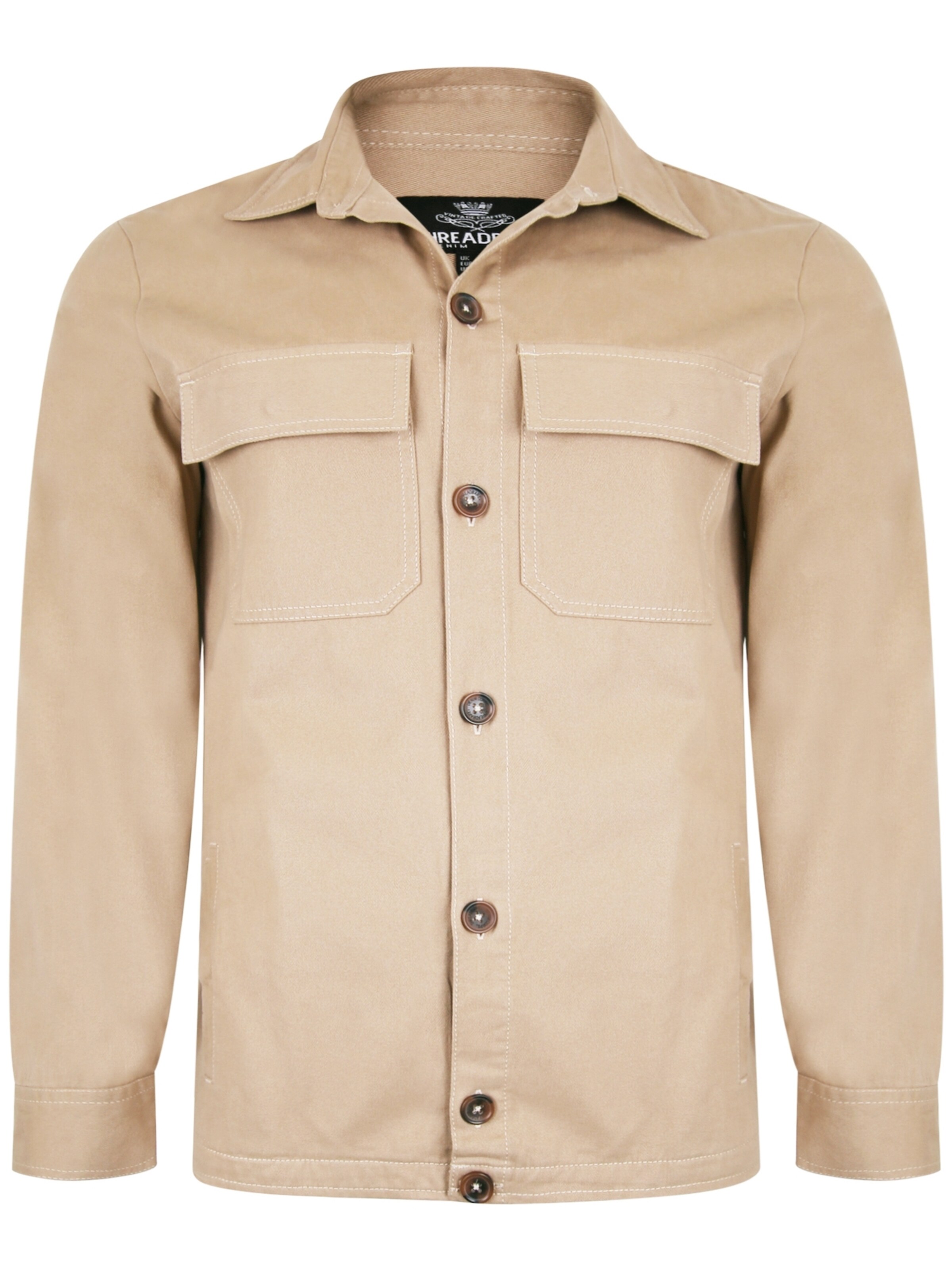 Threadbare Between-season jacket 'Ozone' in Beige: front