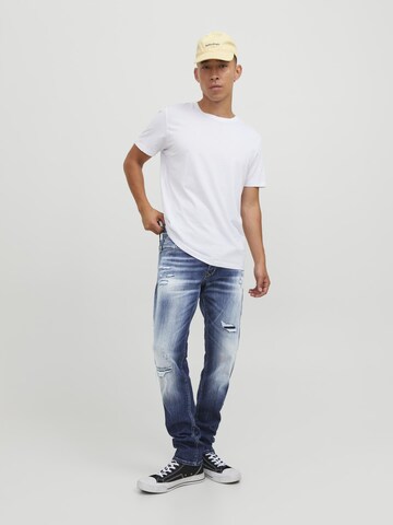 JACK & JONES Slimfit Jeans 'GLENN' in Blauw