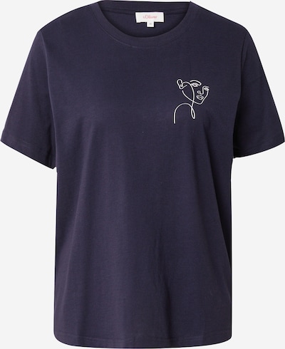 s.Oliver T-Shirt in marine / weiß, Produktansicht