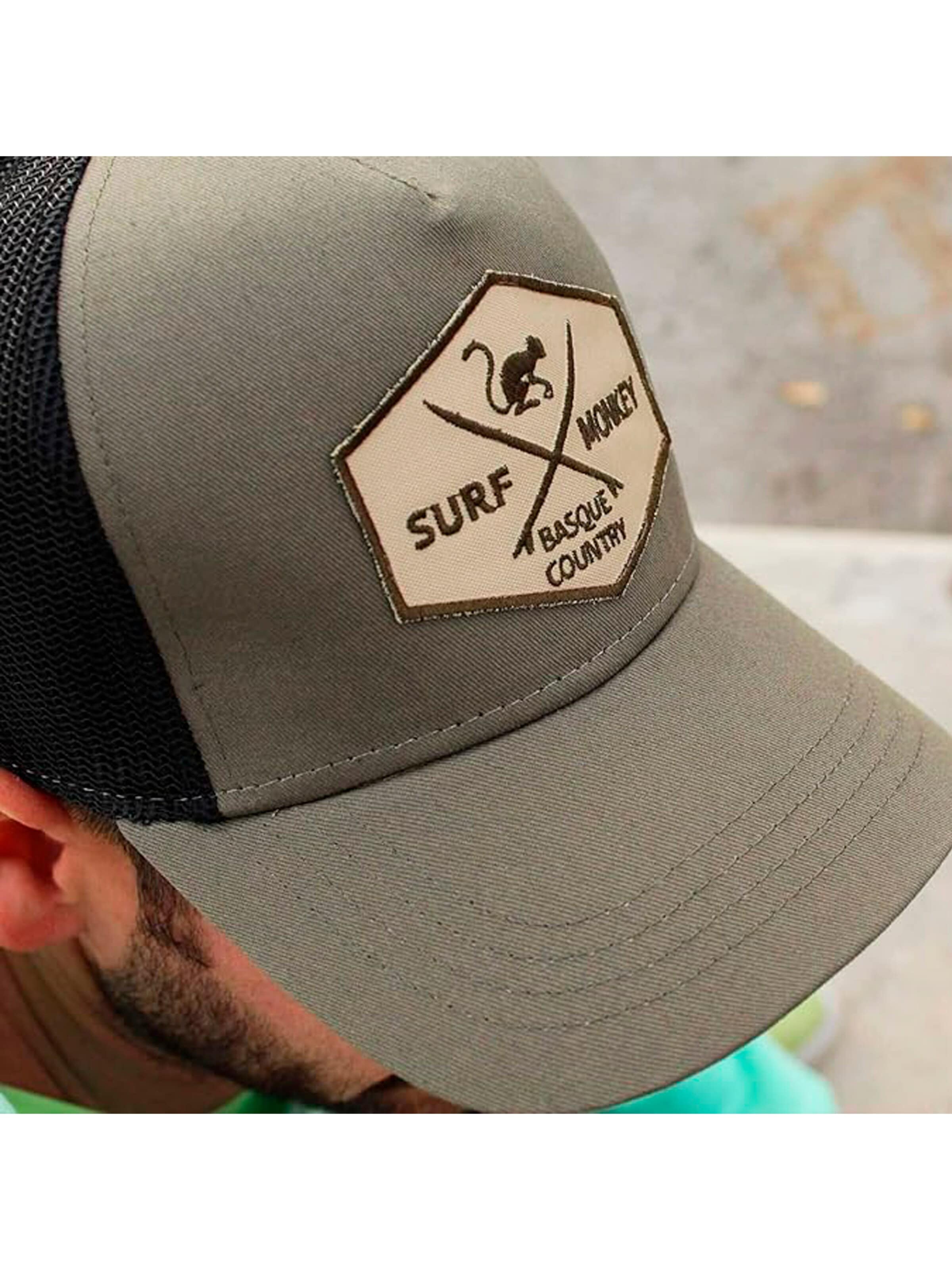 Surf Monkey Athletic Cap in Green