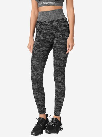 Plein Sport Skinny Leggings in Black: front