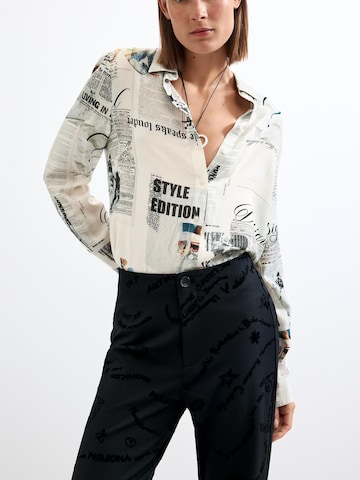 Desigual Расклешенный Штаны в Черный
