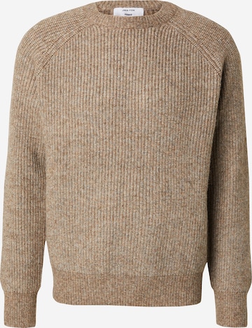 DAN FOX APPAREL Свитер 'Michael' в Бежевый: спереди