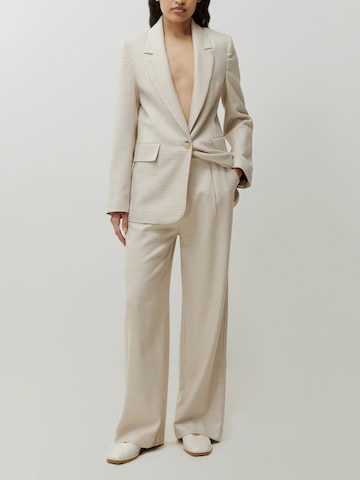 EDITED Regular Pleat-front trousers 'Annelie' in White