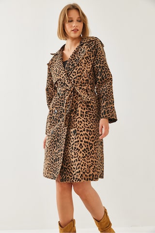 Manteau mi-saison Bianco Lucci en noir : devant