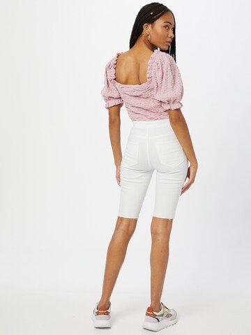 Noisy may - Skinny Pantalón 'BE CALLIE' en blanco