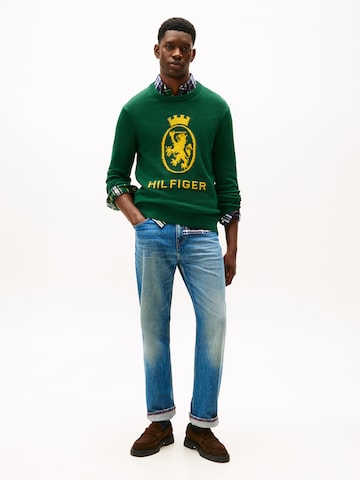 TOMMY HILFIGER Pullover in Grün