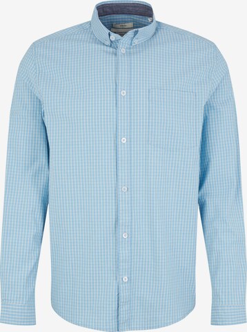 TOM TAILOR Button Up Shirt in Blue: front