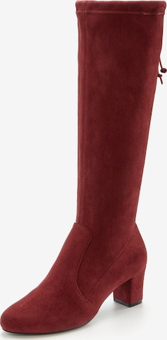 Bottes LASCANA en rouge : devant