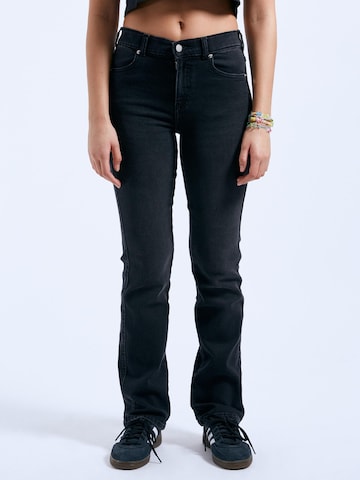 Dr. Denim Skinny Jeans 'Lexy Straight' in Zwart: voorkant