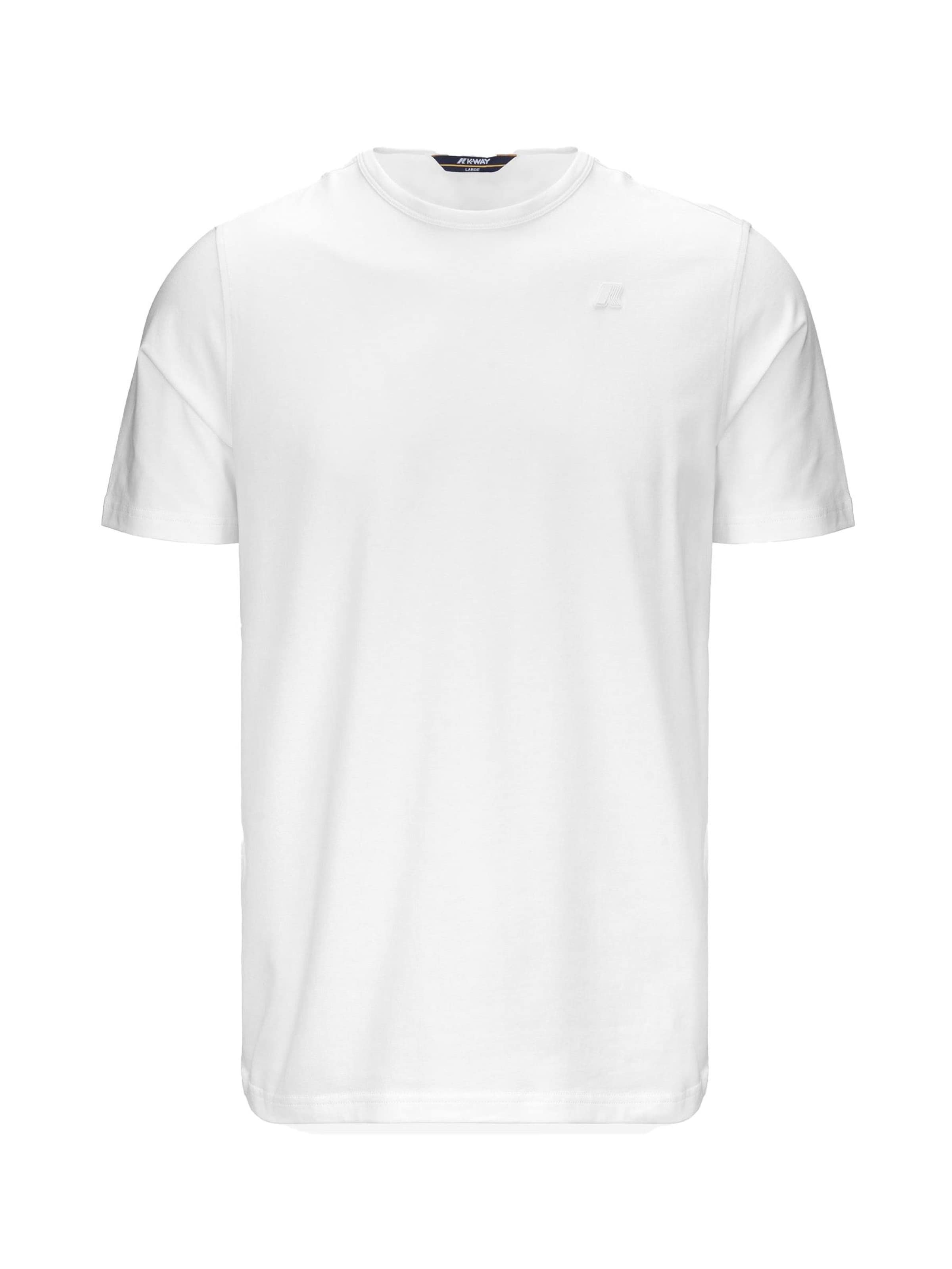 K-Way Shirt 'K-WAY ADAME LIGHT STRETCH JERSEY T-Shirt e Polo' in Weiß: Vorderseite