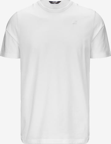K-Way Shirt 'K-WAY ADAME LIGHT STRETCH JERSEY T-Shirt e Polo' in Weiß: Vorderseite