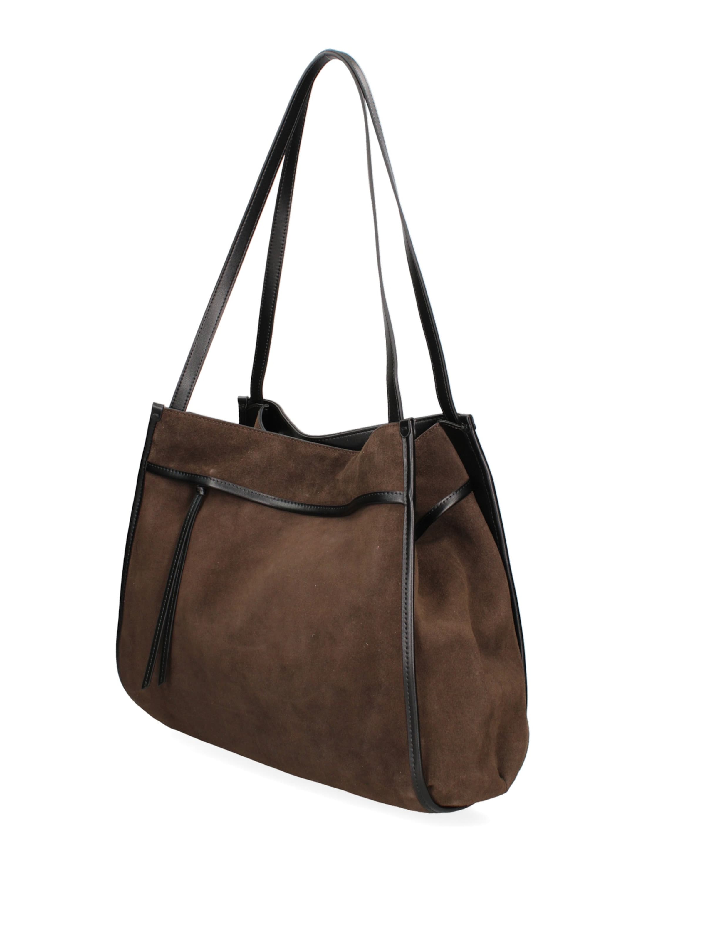 Borsa a spalla di Gave Lux in marrone: frontale