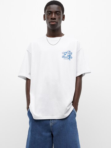Pull&Bear T-Shirt in Weiß: Vorderseite