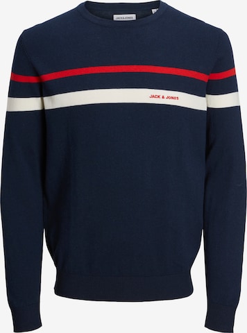 JACK & JONES Sweater 'Emil' in Blue: front