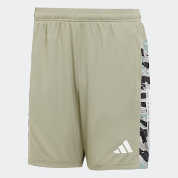 ADIDAS PERFORMANCE Regular Workout Pants 'Essentials' in Green: front