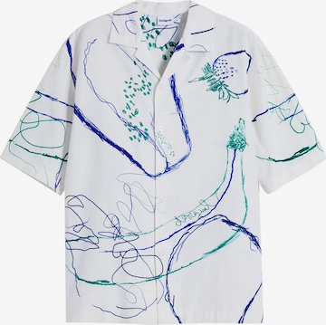 Desigual Comfort fit Koszula w kolorze biały: przód