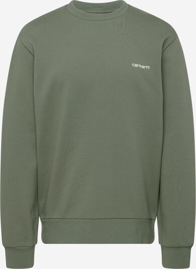 Carhartt WIP Sweatshirt in de kleur Olijfgroen / Wit, Productweergave