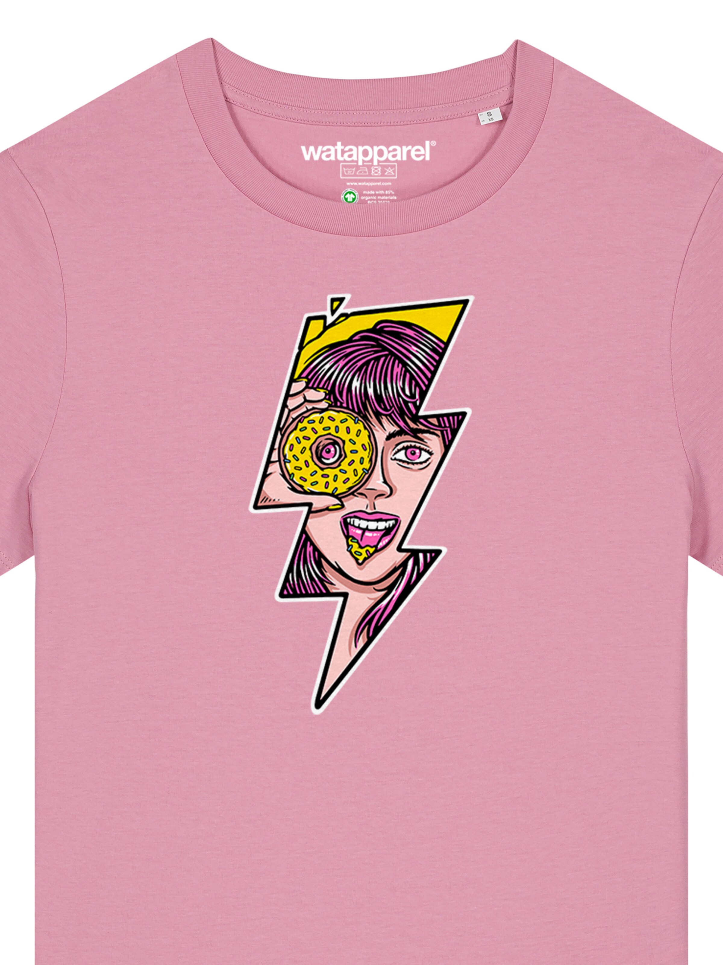 Watapparel T-Shirt 'Donut' in Pink