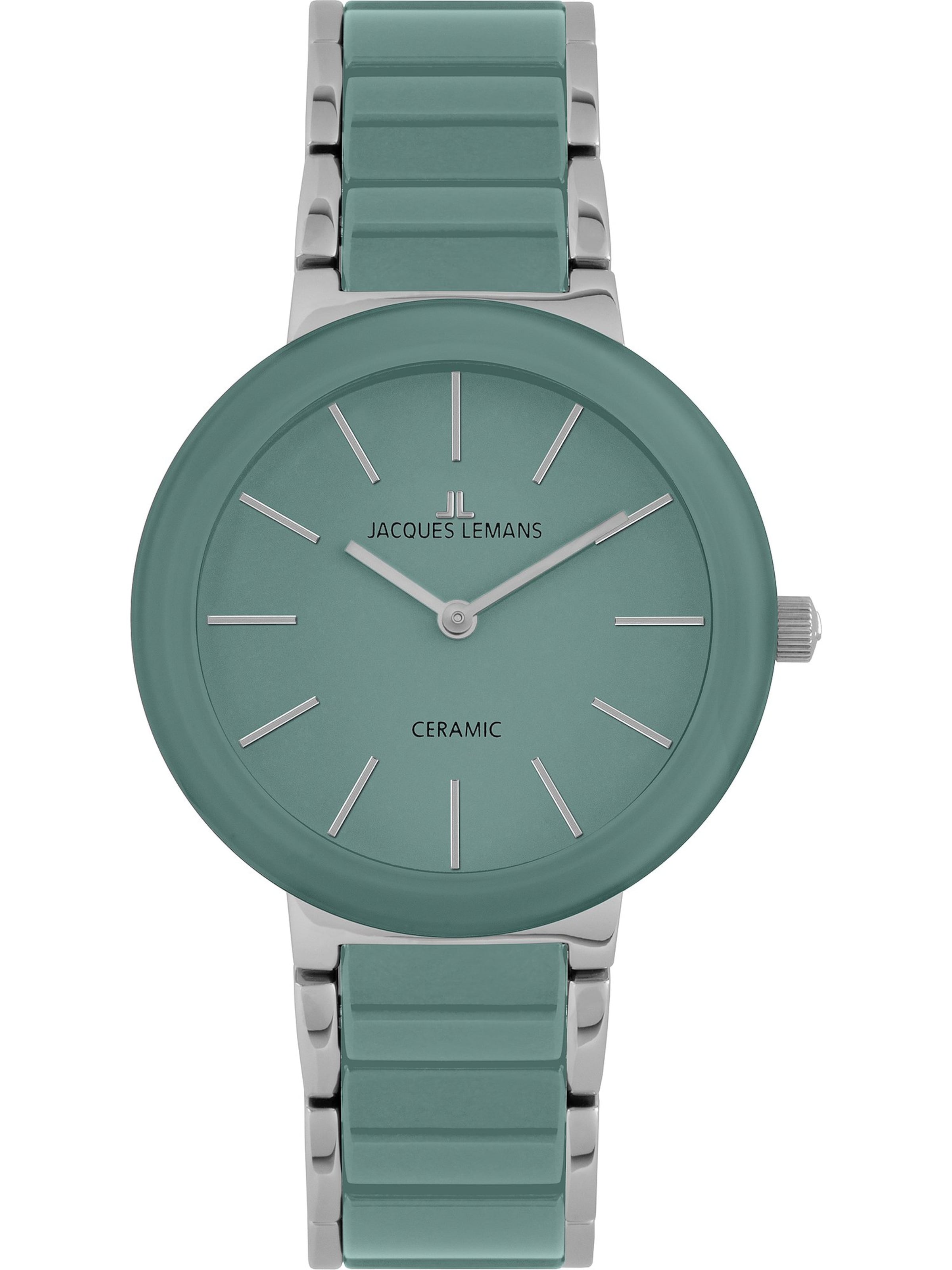Jacques Lemans Analog Watch in Green: front