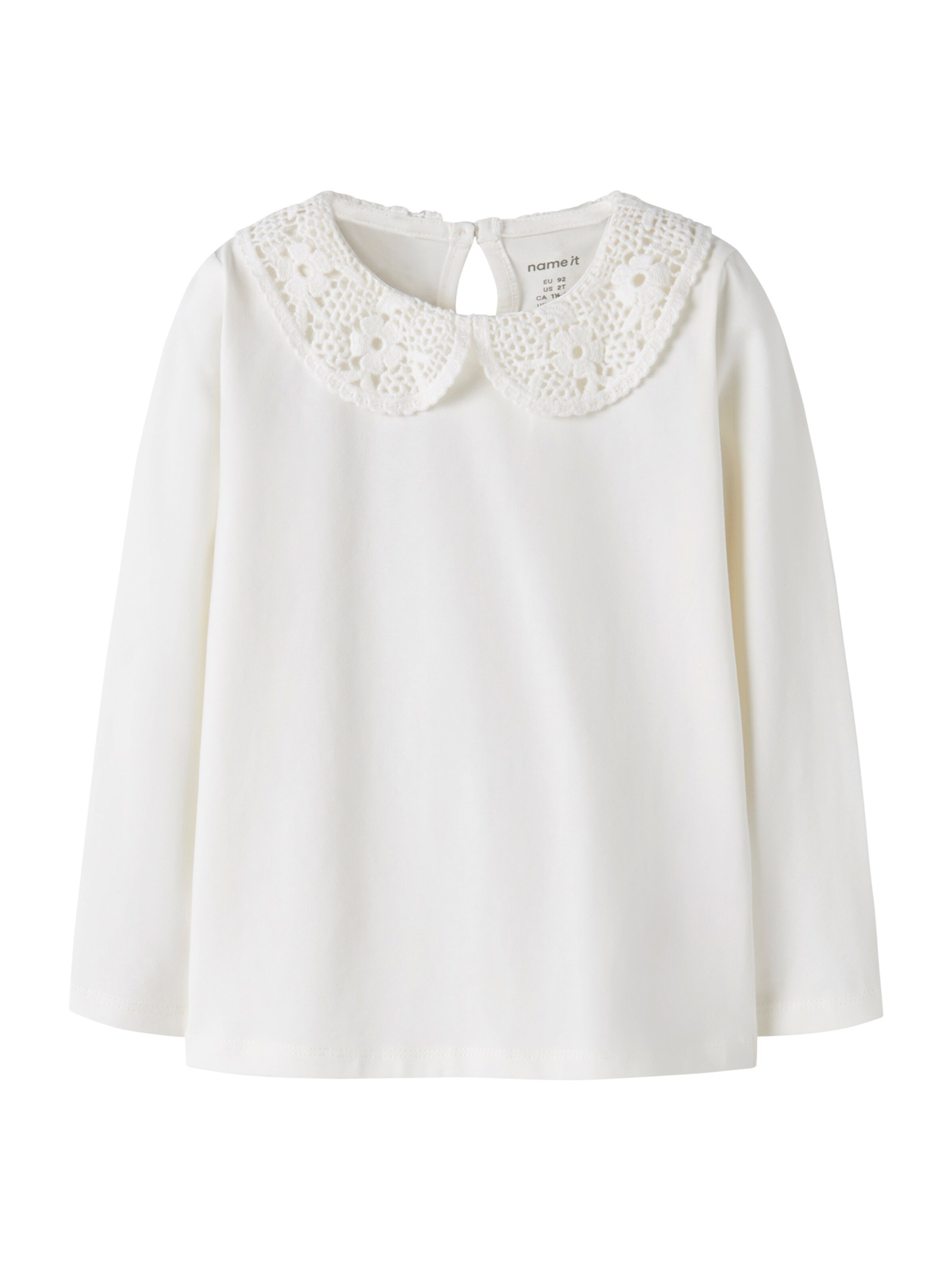NAME IT Shirt 'NMFNUS' in Wit: voorkant