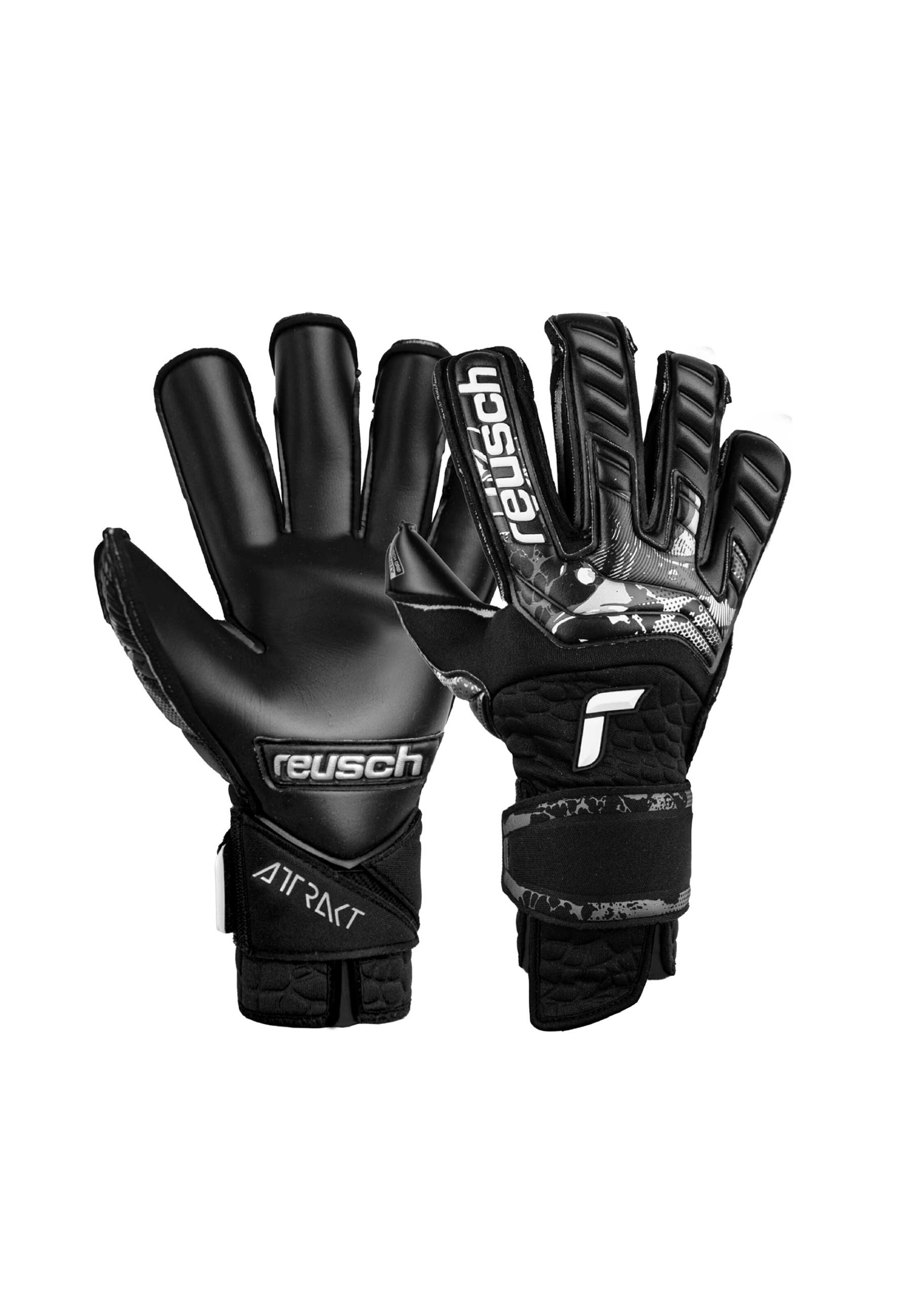 REUSCH Athletic Gloves in Black / White, Item view
