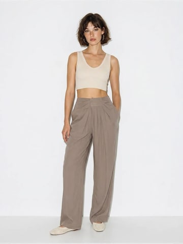 Wide Leg Pantalon 'Hose' Bianco Lucci en gris