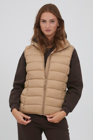 b.young Vest in Brown: front