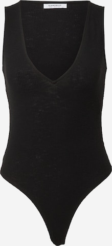 GLAMOROUS Bodysuit in Schwarz: predná strana