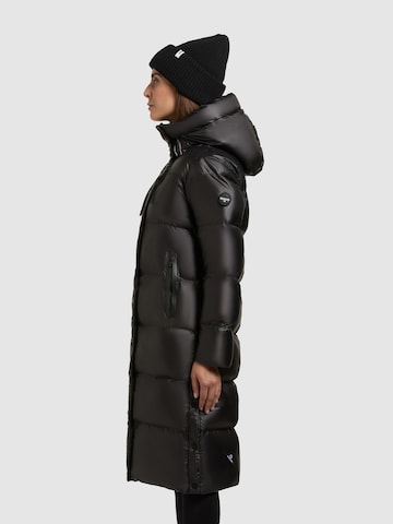 khujo Wintermantel 'Coulin Shiny' in Zwart