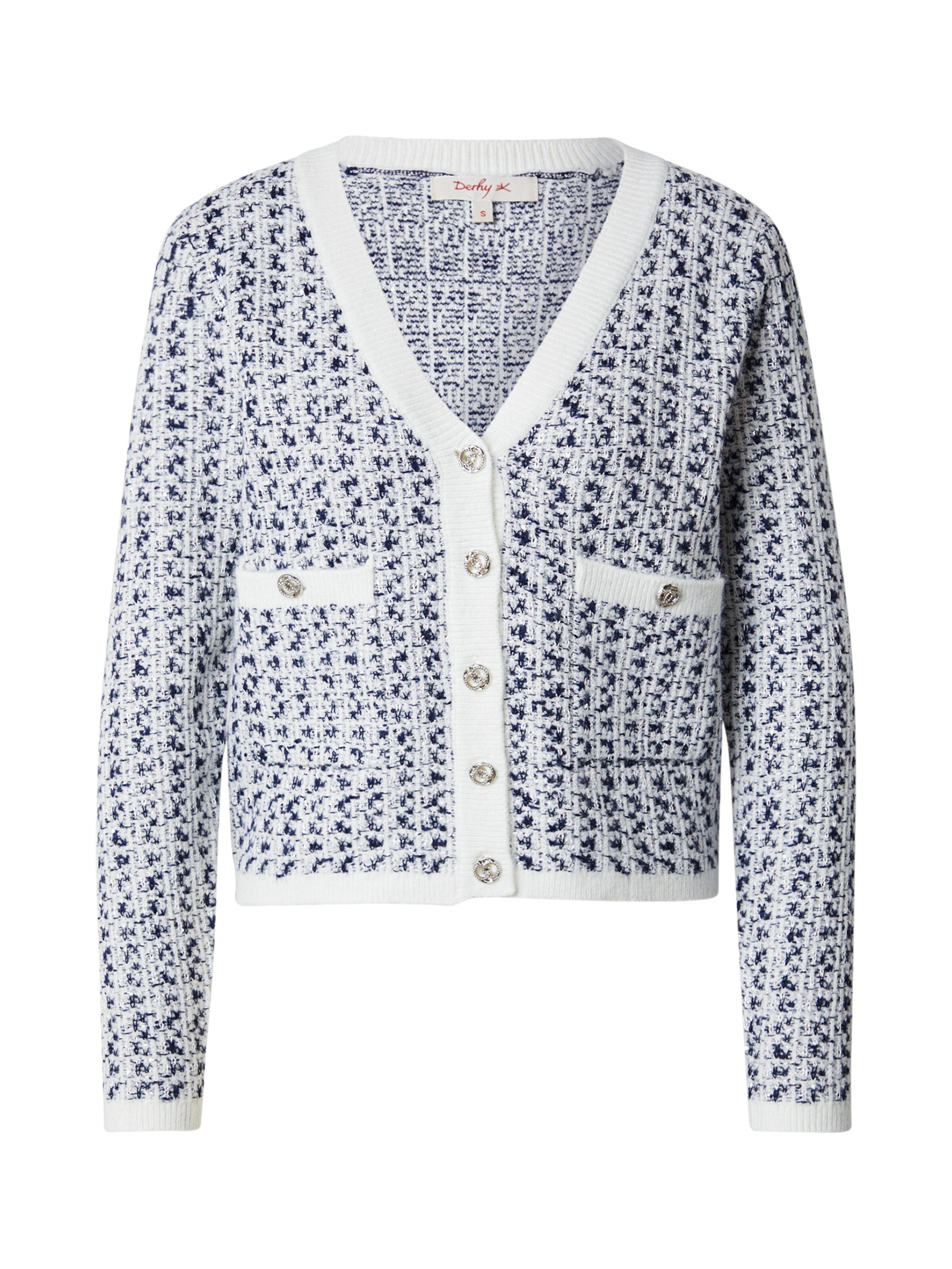 Derhy Плетена жилетка 'FLOYD' в синьо: отпред