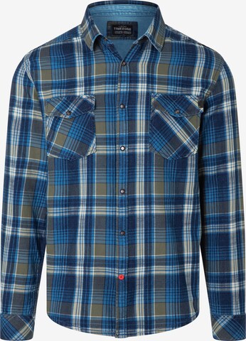 TIMEZONE Regular fit Button Up Shirt in Blue: front