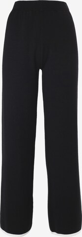 Influencer Wide leg Trousers in Black: front