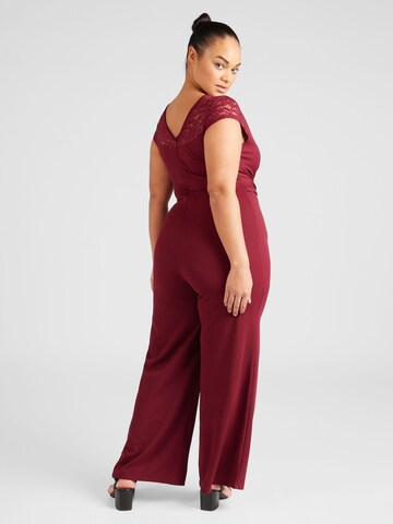 Tuta jumpsuit 'CONNOR' di WAL G. in rosso